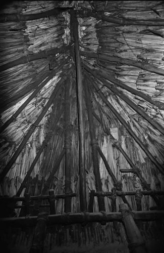 Roof seen from inside a house, San Basilio de Palenque, 1975