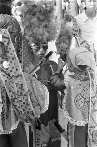 Children wearing a costume at carnival, Barranquilla, ca. 1978