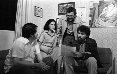 Junta members in a meeting, Nicaragua, 1979