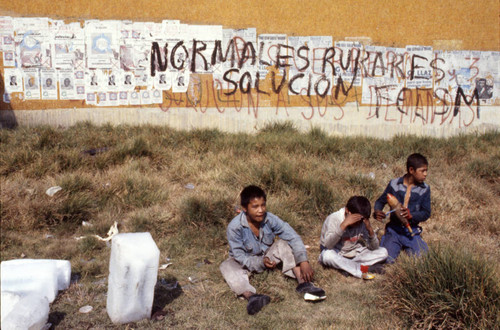 Homeless children, Mexico City, 1982