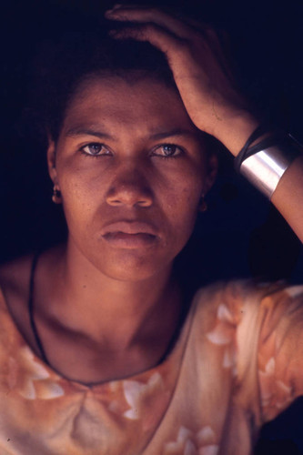 Woman portrait, San Basilio de Palenque, 1976