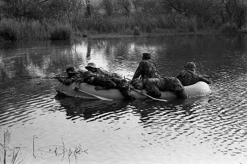 Survival school students attempt a beachhead assault, Liberal, 1982