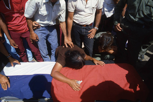 A woman mourns, Nicaragua, 1983