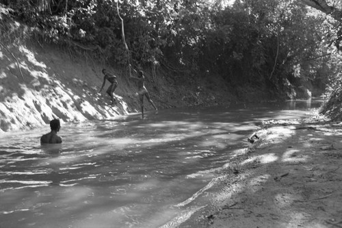 Boys playing in the river, San Basilio de Palenque, ca. 1978