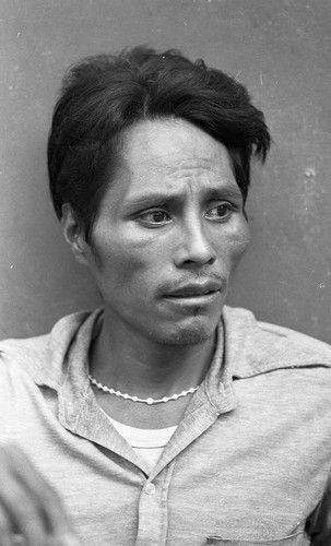Portrait of a man in prison, Nicaragua, 1980