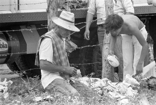 Loading the truck, La Chamba, Colombia, 1975