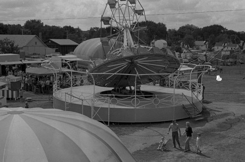 Carnival rides, Pipestone County Fair, Minnesota, 1972