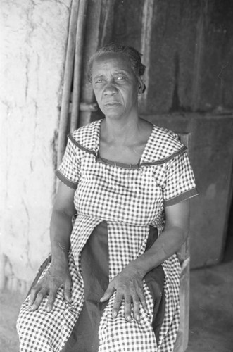 Woman portrait, San Basilio de Palenque, 1976