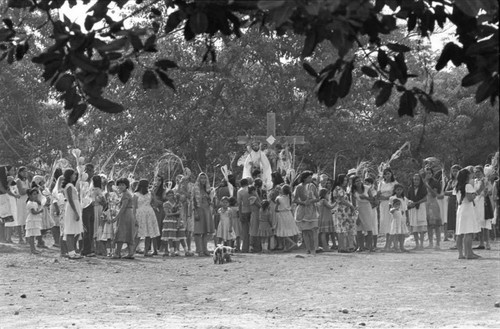 Women and children celebrate Palm Sunday, San Agustín, 1983