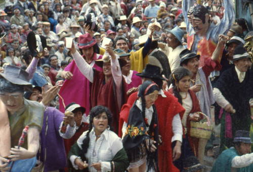 Procession at the Blacks and Whites Carnival, Nariño, Colombia, 1979