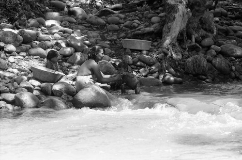 Woman at river bank, La Guajira, Colombia, 1976