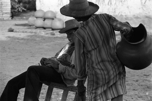 Passing the time, La Chamba, Colombia, 1975