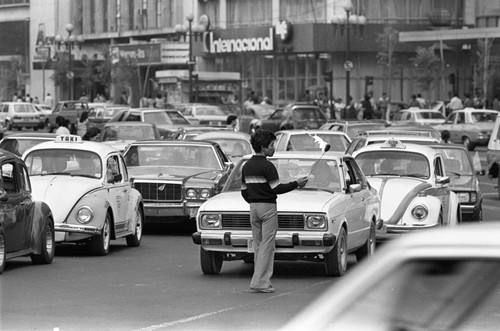 Street perfomer, Mexico City, 1982