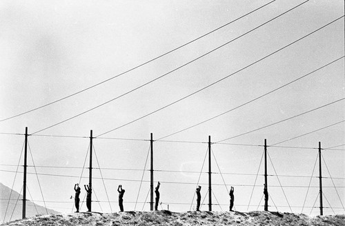 Salvadoran soldiers receiving parachute training, Ilopengo, 1983