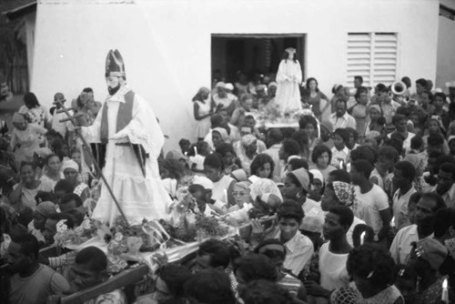 Religious procession, San Basilio de Palenque, 1975