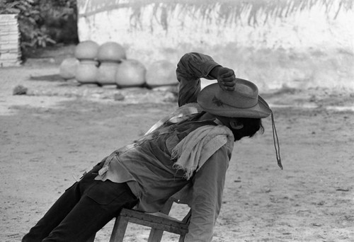 Passing the time, La Chamba, Colombia, 1975