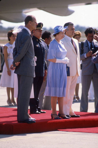 Queen Elizabeth II, President Miguel de la Madrid, Mexico, 1983