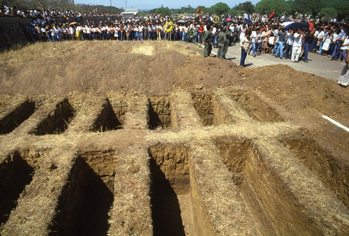 Eleven open graves, Nicaragua, 1983