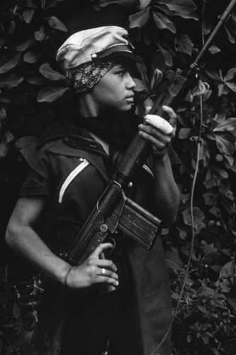 Portrait of a woman Sandinista, Nicaragua, 1979