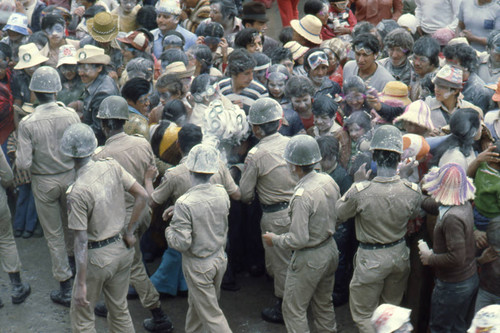 Security at the Blacks and Whites Carnival, Nariño, Colombia, 1979