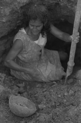 Women extracting clay, La Chamba, Colombia, 1975