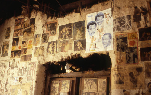 Pictures on a wall, San Basilio de Palenque, 1976