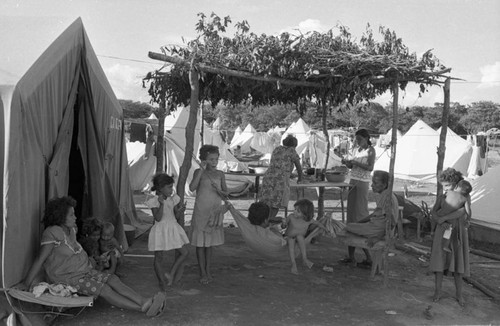 People at a refugee camp, Costa Rica, 1979