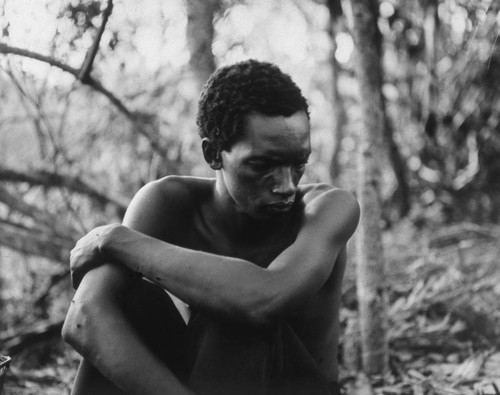 Young man in woods, Tanzania, 1979