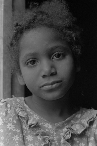 Portrait of a girl, San Basilio de Palenque, 1976