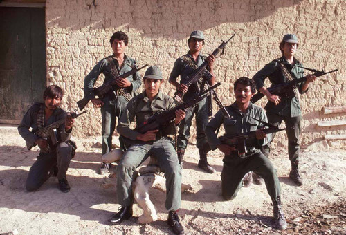 Guerrillas in occupied town, La Palma, 1983