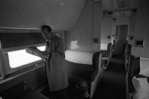 First class compartment train, Chihuahua, 1983