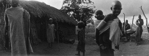 Children in the village, Tanzania, 1979