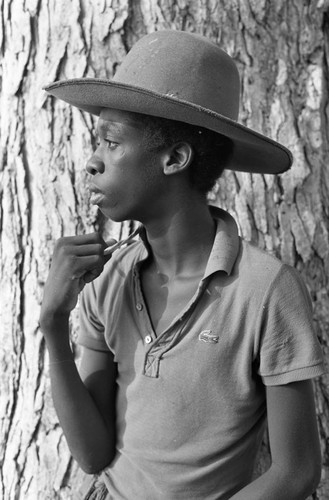 Boy posing for a portrait, San Basilio de Palenque, 1977