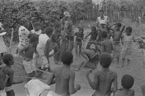 Children boxing inside ring, San Basilio del Palenque, ca. 1978
