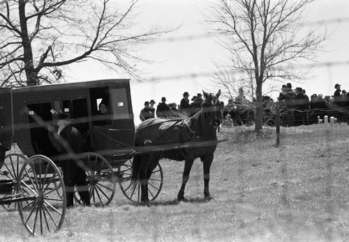 Amish funeral, Lancaster County, 1974