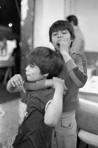 Two young boys, Mexico City, 1982