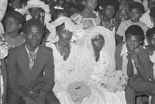 Multiple weddings ceremony, San Basilio del Palenque, ca. 1978