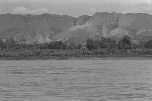 Panoramic view of a section of the Magdalena River, La Chamba, Colombia, 1975