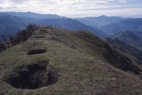 Holes on the ground, Tierradentro, Colombia, 1975