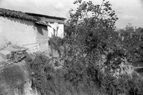 Erosion and a modest home, Bucaramanga, Colombia, 1975