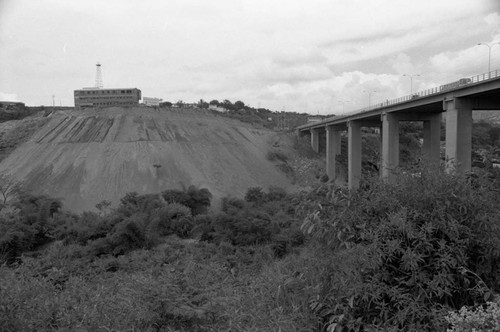 Soil erosion and a road, Bucaramanga, Colombia, 1975