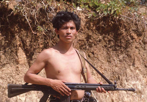 Armed guerrilla, La Palma, 1983