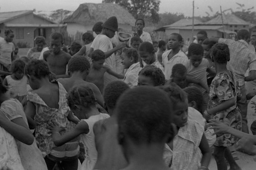 Group of children in the street, San Basilio de Palenque, 1976