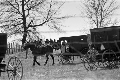 Amish funeral, Lancaster County, 1974