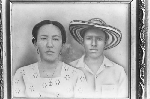 Portrait of a couple, San Basilio de Palenque, 1975