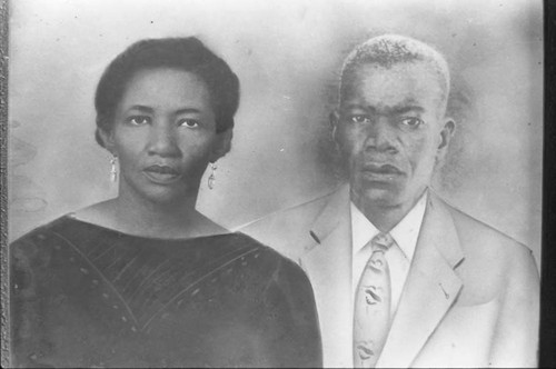 Portrait of a couple, San Basilio de Palenque, 1975