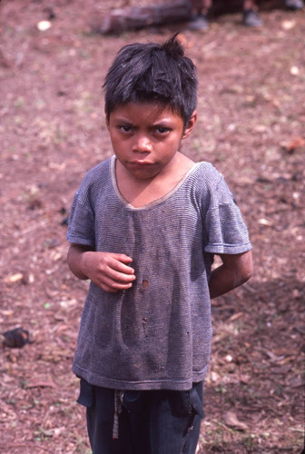 A Guatemalan child refugee in the camp, Tziscao, ca. 1983