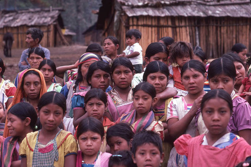 Guatemalan refugees celebrate Christmas, Santiago el Vértice, 1982