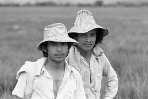 Two agricultural workers, La Chamba, Colombia, 1976