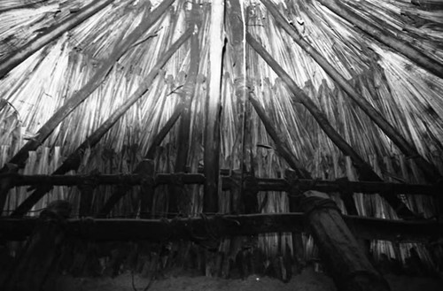 Roof seen from inside a house, San Basilio de Palenque, 1975